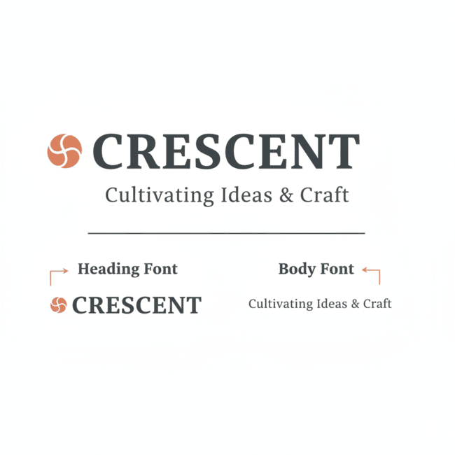 brand font pairing example